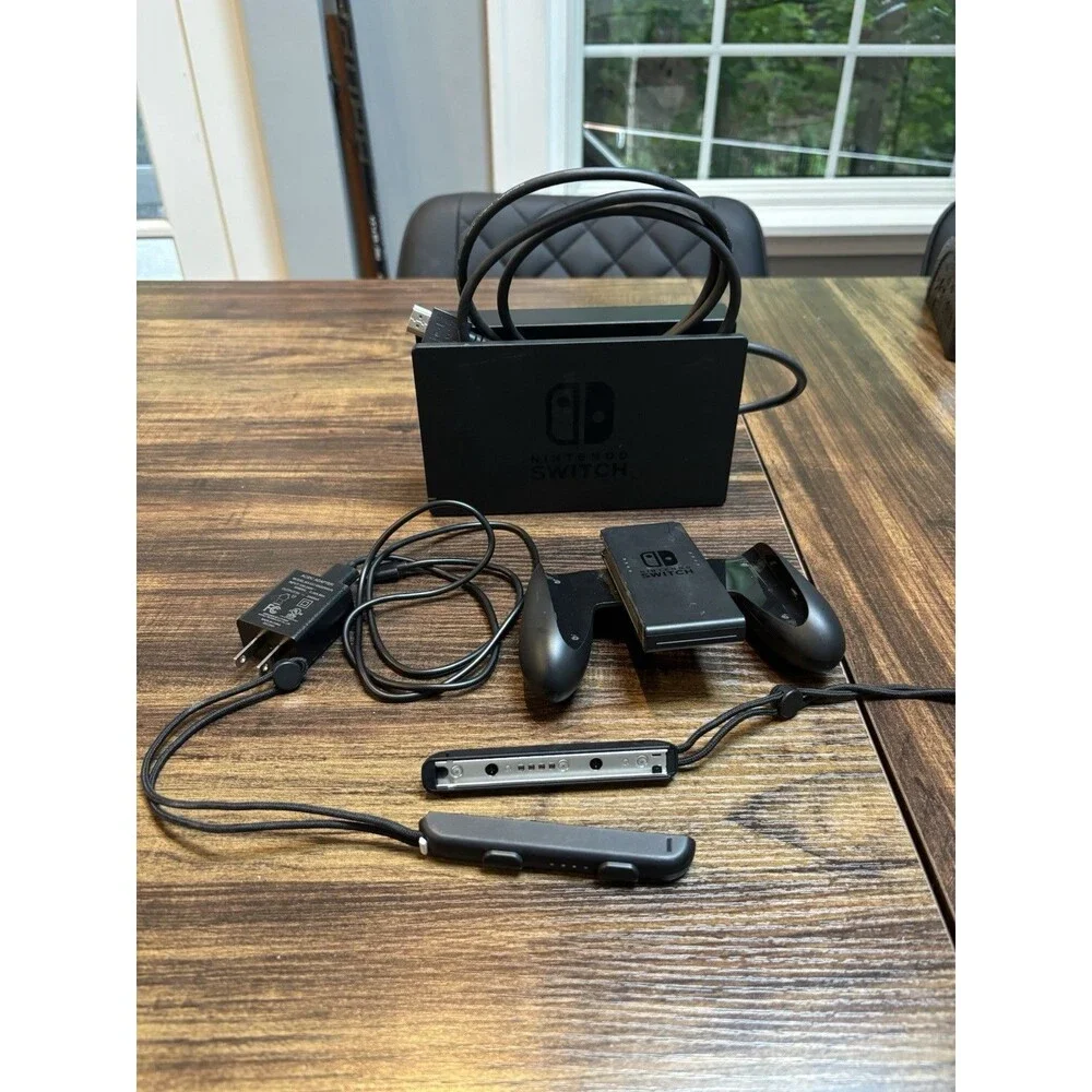 Nintendo Switch 1st Gen Gray BUNDLE -  Dock/Charger/Controller Extension/Case